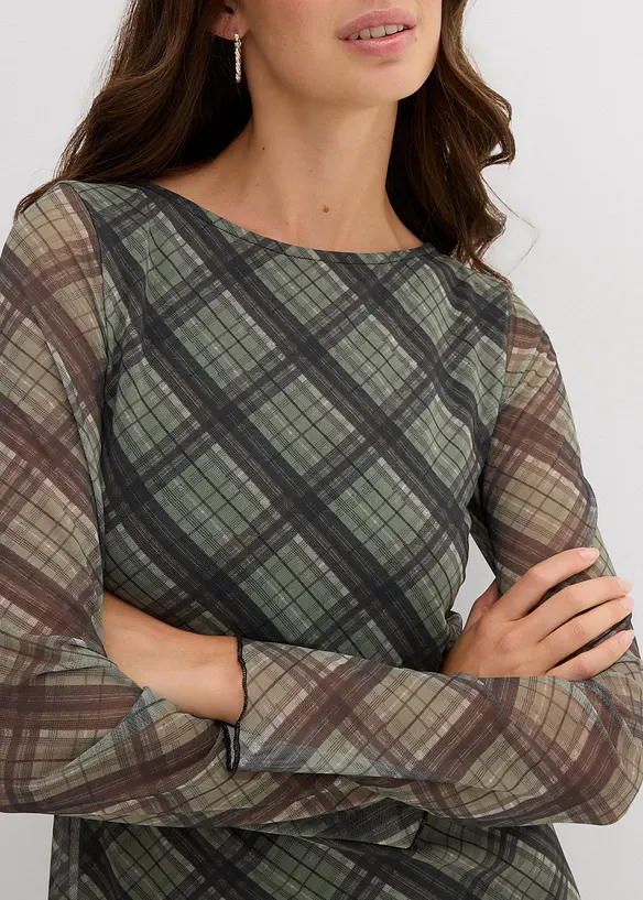 Robe courte en mesh fin, bonprix