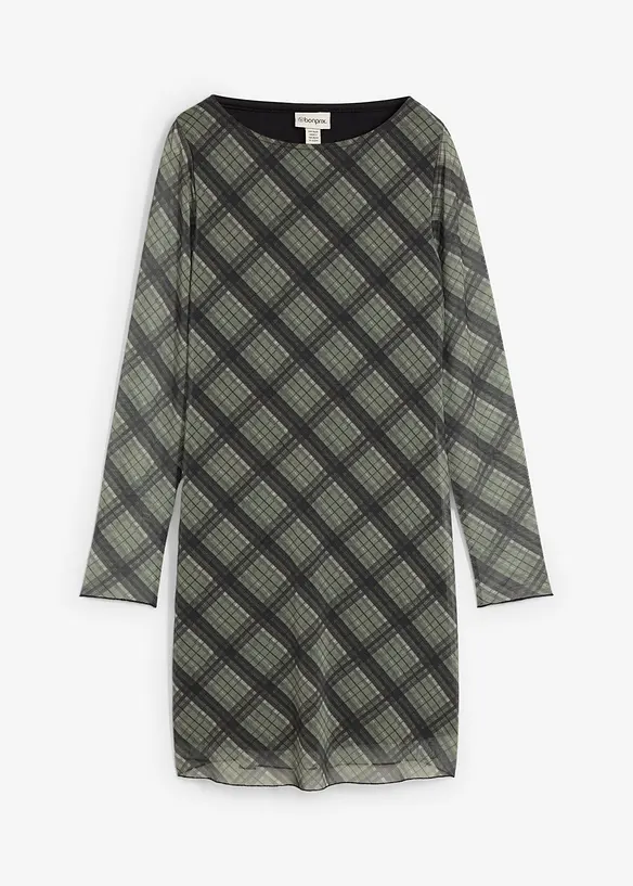 Robe courte en mesh fin, bonprix