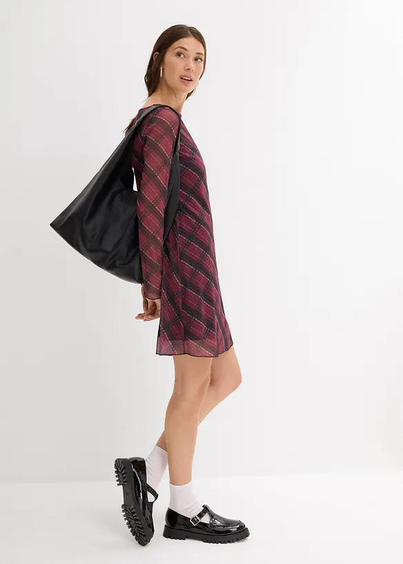 Robe courte en mesh fin, bonprix