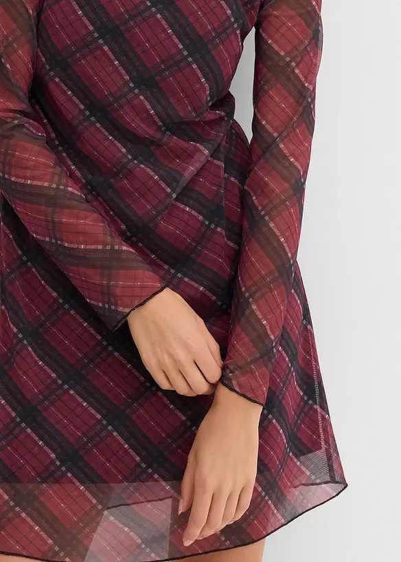 Robe courte en mesh fin, bonprix