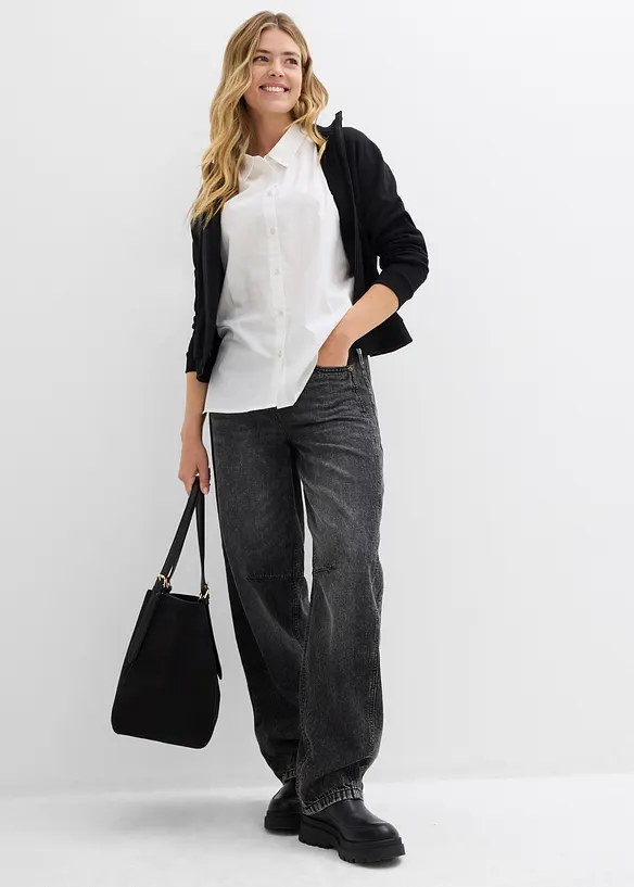 Chemisier oversize 100 % coton, bonprix