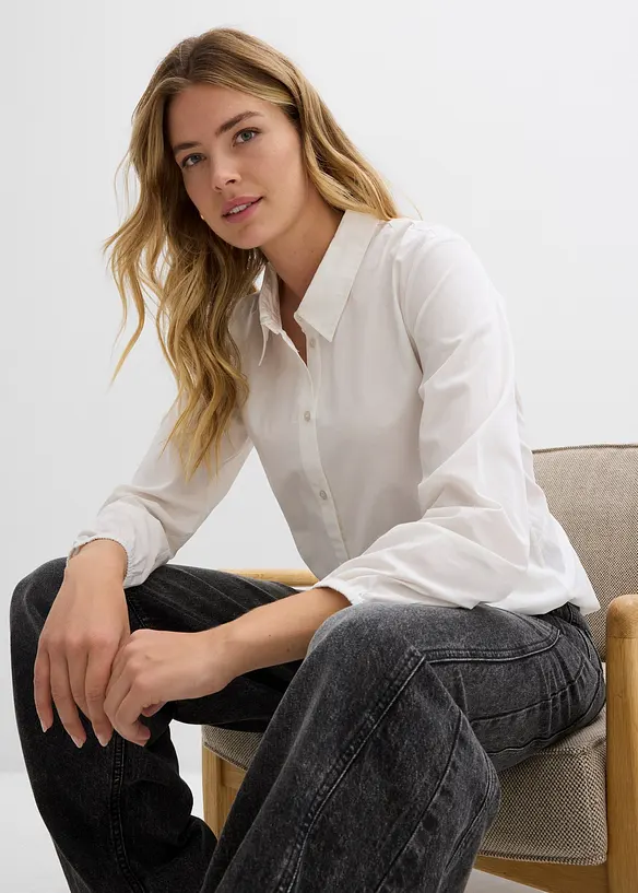 Chemisier oversize 100 % coton, bonprix