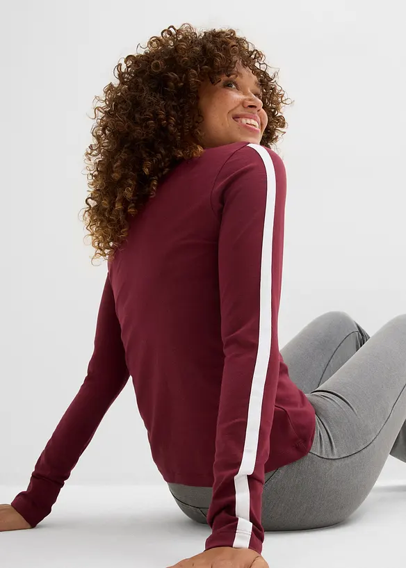 T-shirt manches longues en jersey léger, bonprix