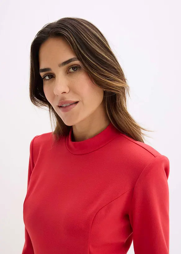 Robe courte trapèze à manches trompette, bonprix