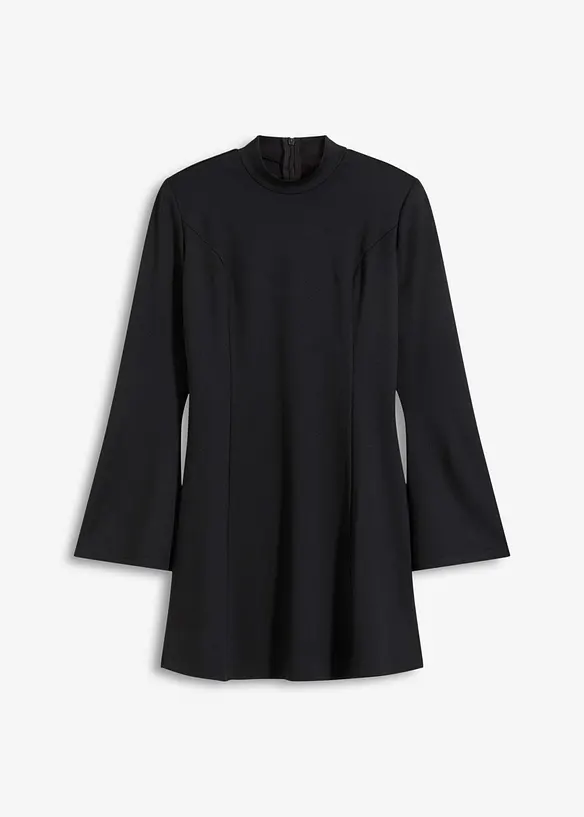 Robe courte trapèze à manches trompette, bonprix