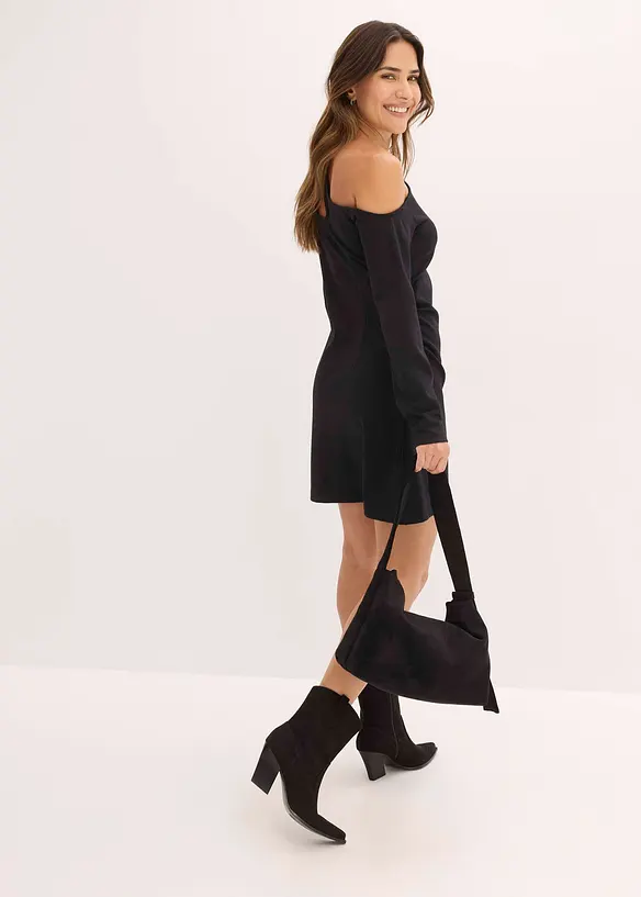 Robe courte avec découpes, bonprix