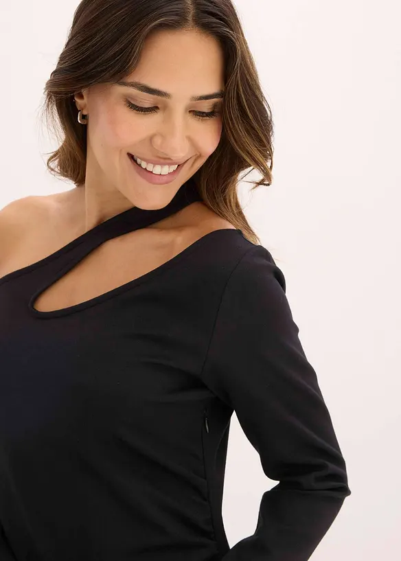 Robe courte avec découpes, bonprix