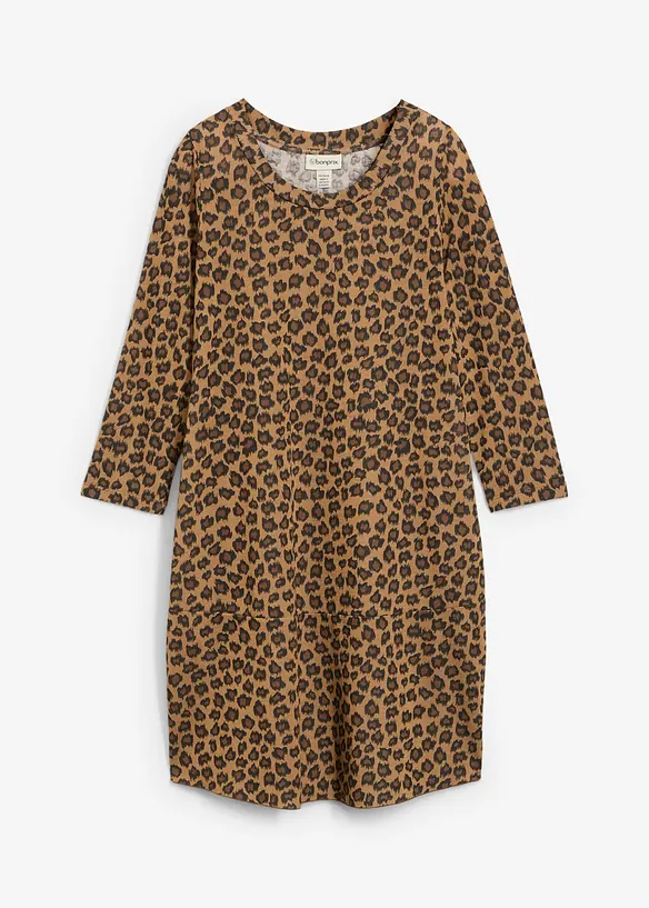 Robe courte en jersey aspect maille, bonprix