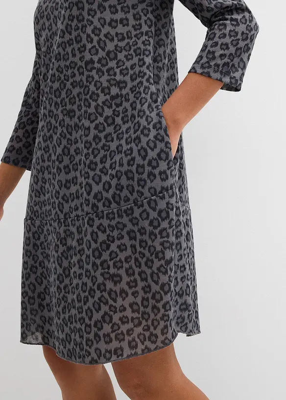 Robe courte en jersey aspect maille, bonprix