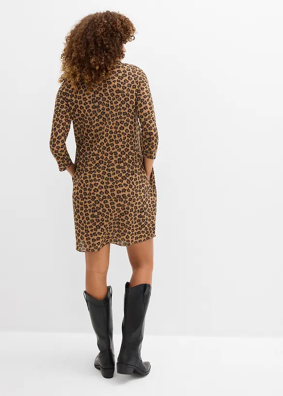 Robe courte en jersey aspect maille, bonprix