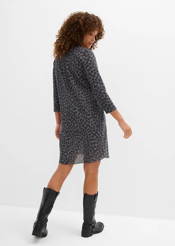 Robe courte en jersey aspect maille, bonprix