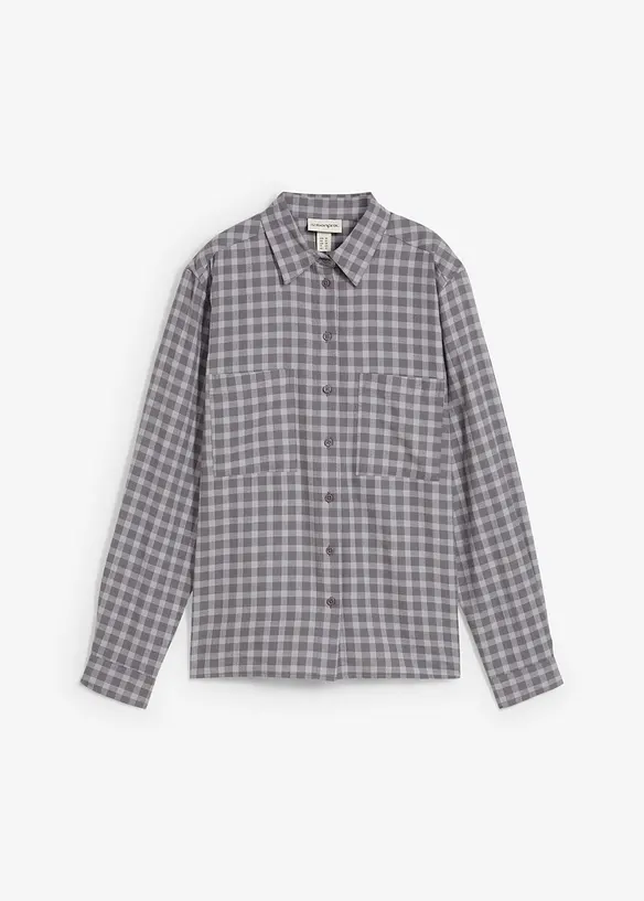Chemise à carreaux 100% coton, bonprix