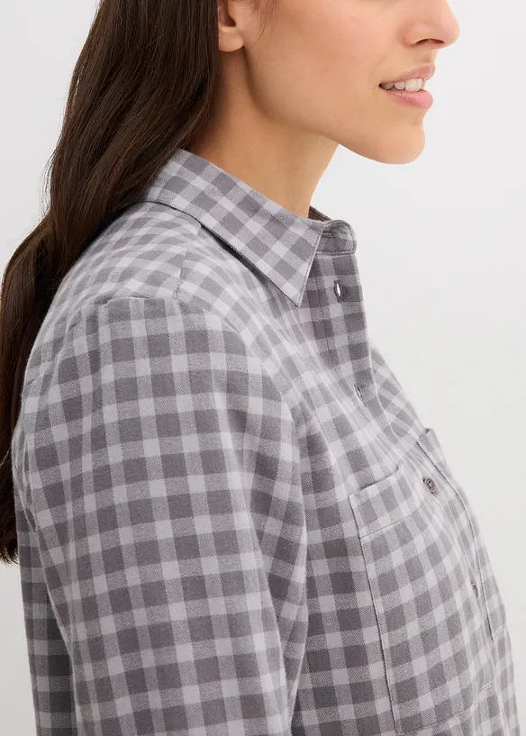 Chemise à carreaux 100% coton, bonprix