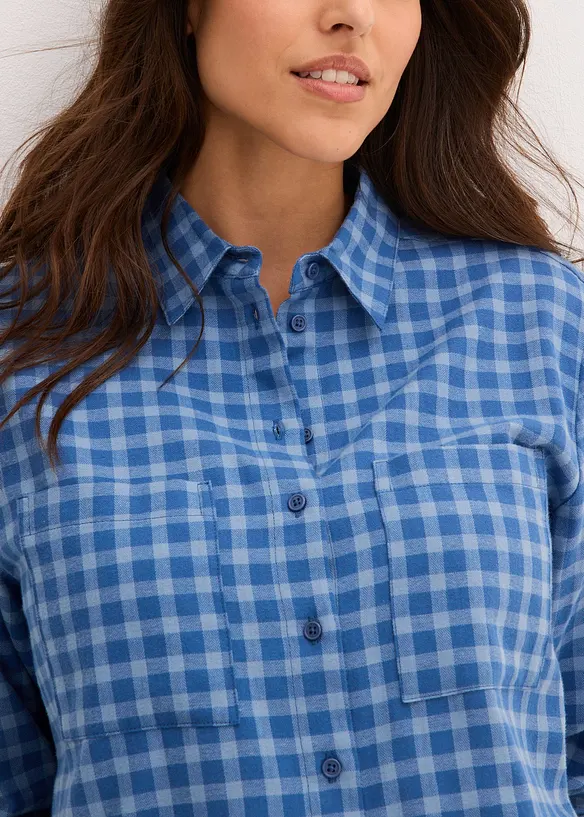 Chemise à carreaux 100% coton, bonprix