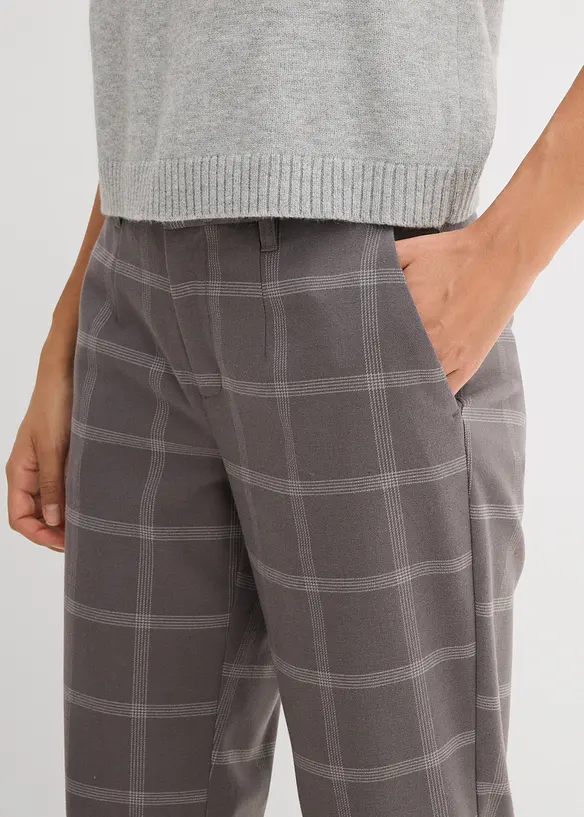 Pantalon chino à carreaux, bonprix