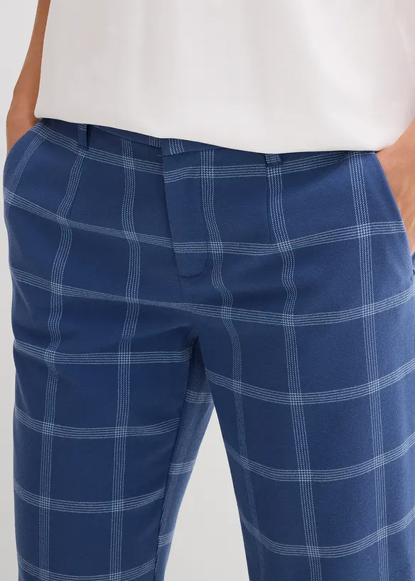 Pantalon chino à carreaux, bonprix