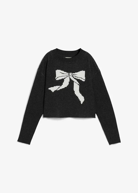 Pull en maille avec nœud, bonprix