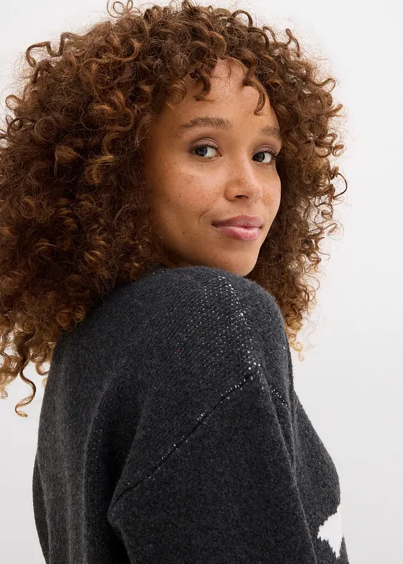 Pull en maille avec nœud, bonprix