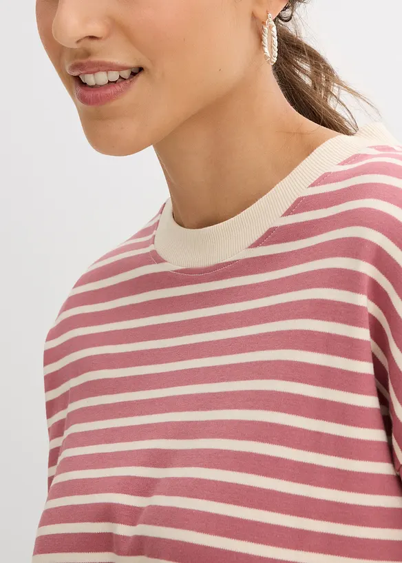 T-shirt manches longues en coton &eacute;pais, bonprix