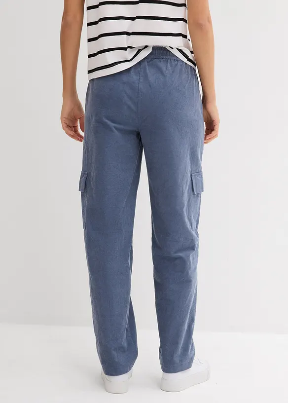 Pantalon barrel en velours côtelé, bonprix