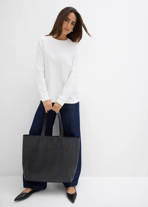 T-shirt manches longues 100% coton, bonprix