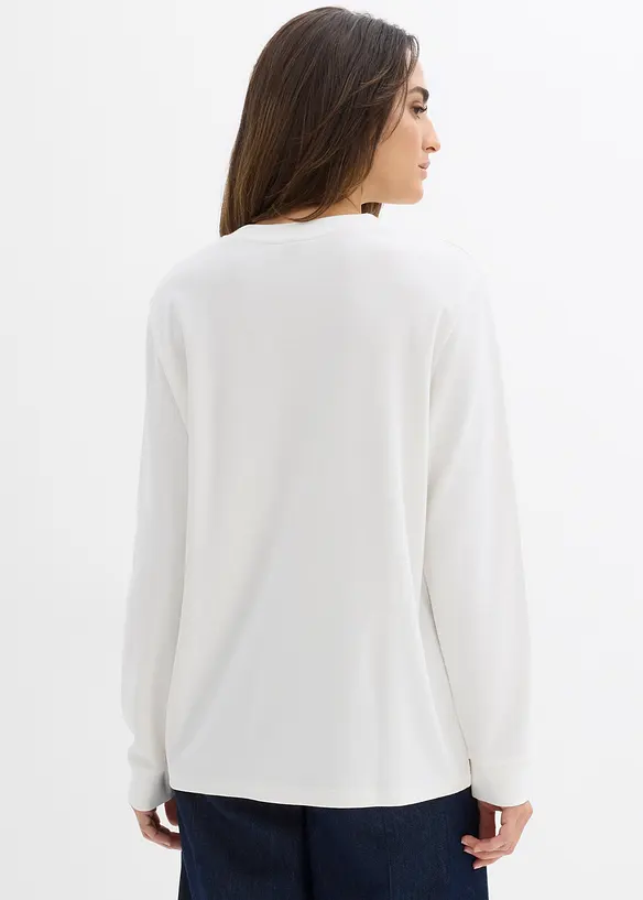 T-shirt manches longues 100% coton, bonprix