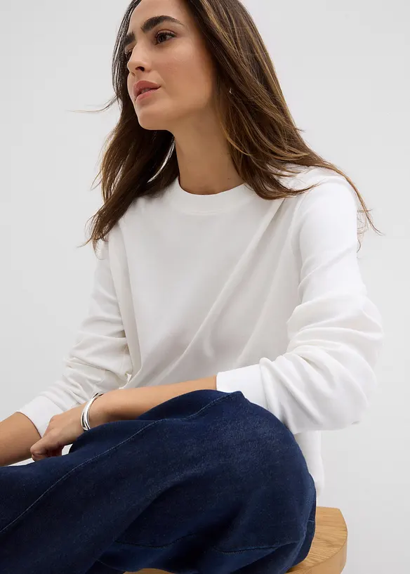 T-shirt manches longues 100% coton, bonprix