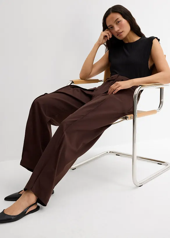 Pantalon avec passepoils décoratifs, bonprix