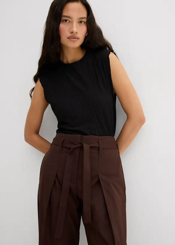 Pantalon avec passepoils décoratifs, bonprix