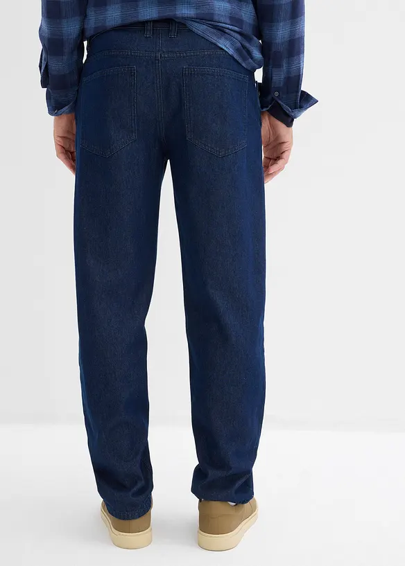 Jean droit à pinces, loose, bonprix