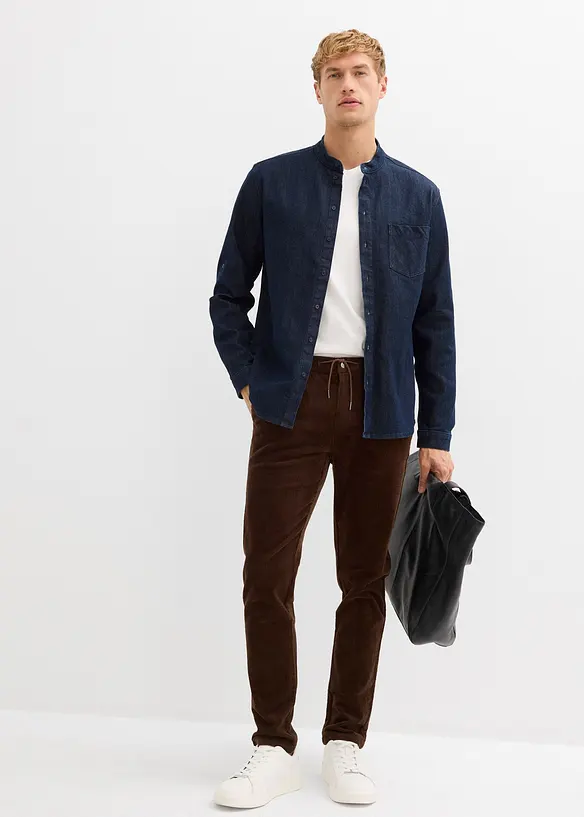 Chemise en jean, slim, bonprix