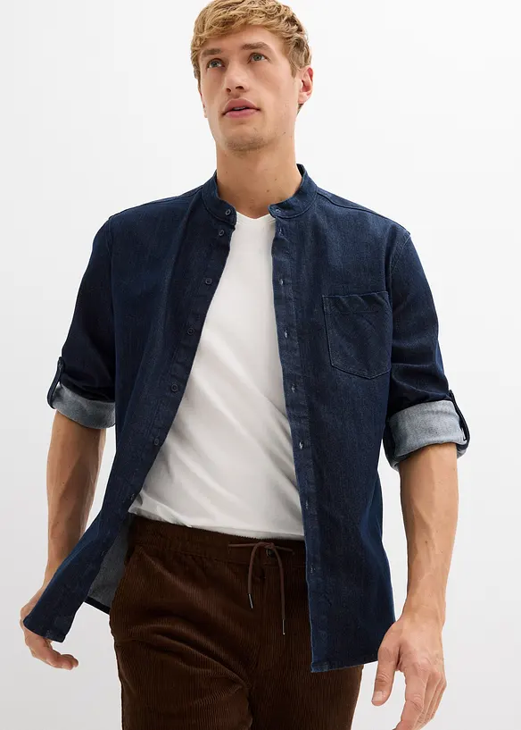 Chemise en jean, slim, bonprix