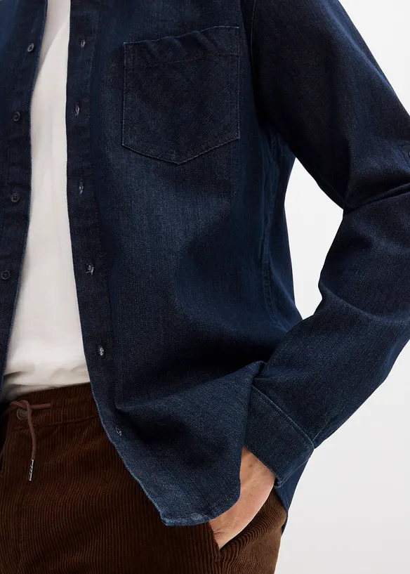 Chemise en jean, slim, bonprix