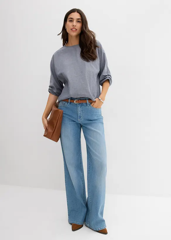 Blouse ample 100% coton, bonprix