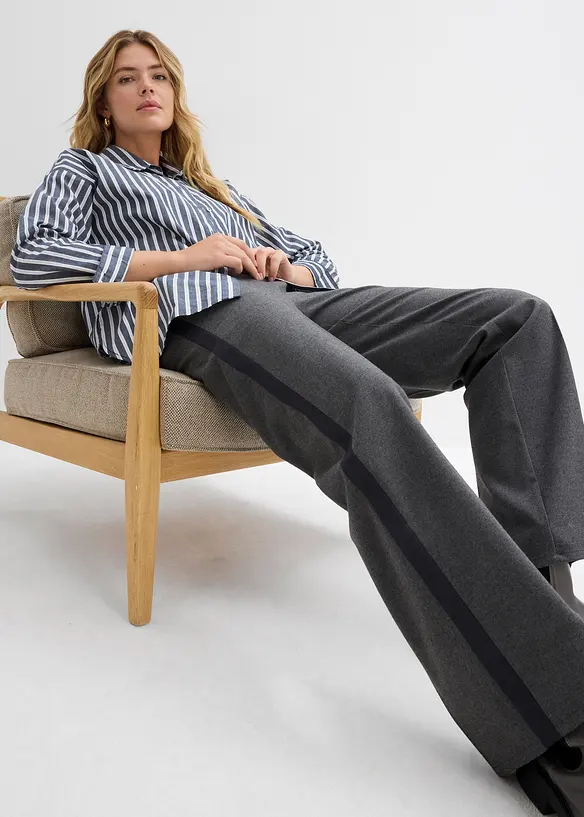 Pantalon large à pinces, bonprix