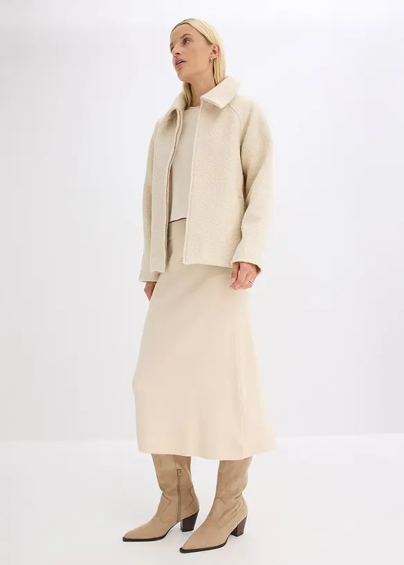 Jupe évasée en maille, bonprix