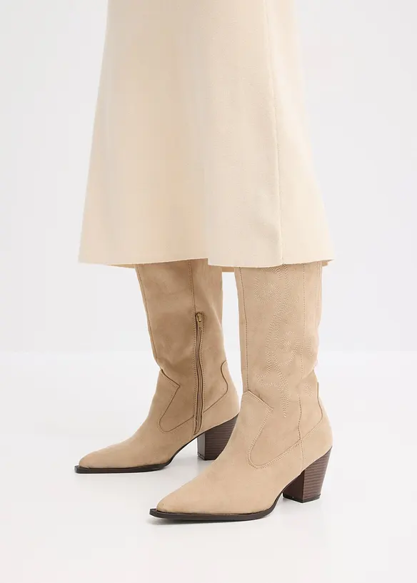 Jupe évasée en maille, bonprix