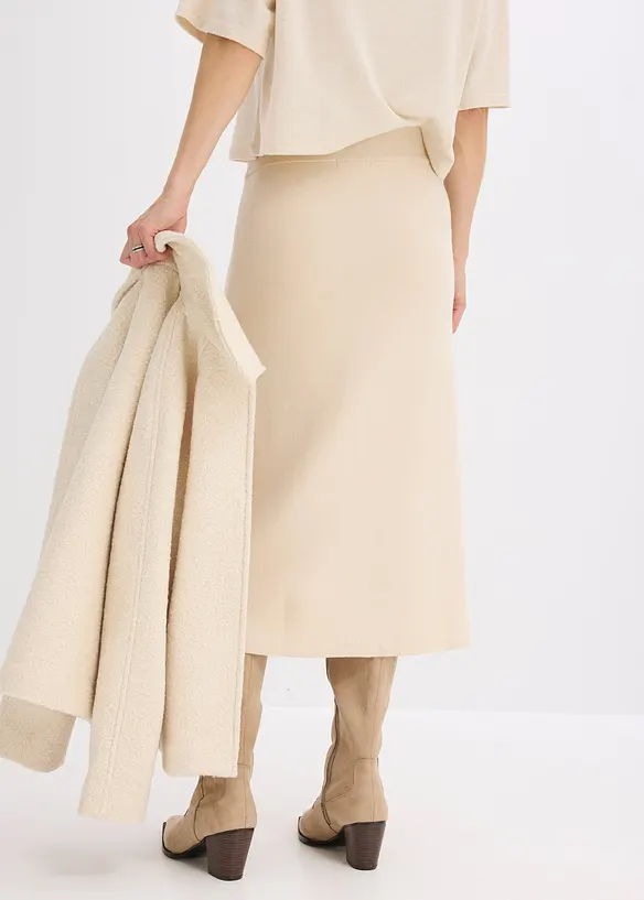 Jupe évasée en maille, bonprix