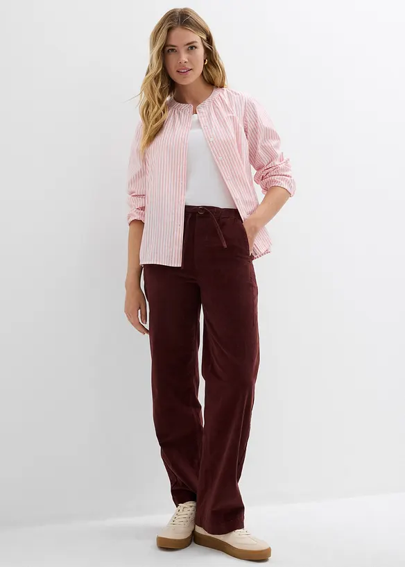 Pantalon en velours côtelé, coton extensible, bonprix