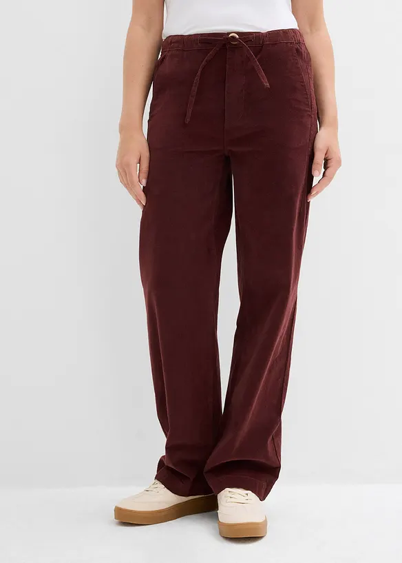 Pantalon en velours côtelé, coton extensible, bonprix