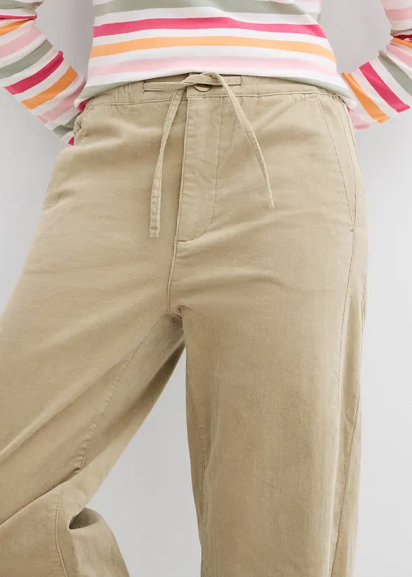 Pantalon en velours côtelé, coton extensible, bonprix