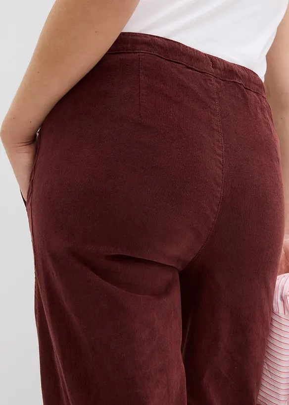 Pantalon en velours côtelé, coton extensible, bonprix