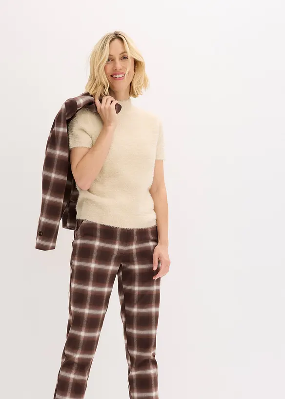 Pull en maille poilue, bonprix