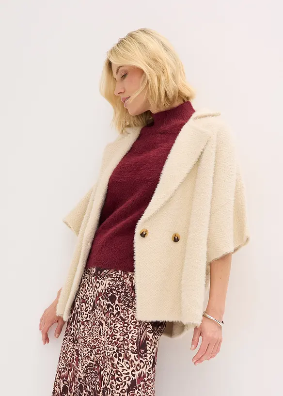 Pull en maille poilue, bonprix