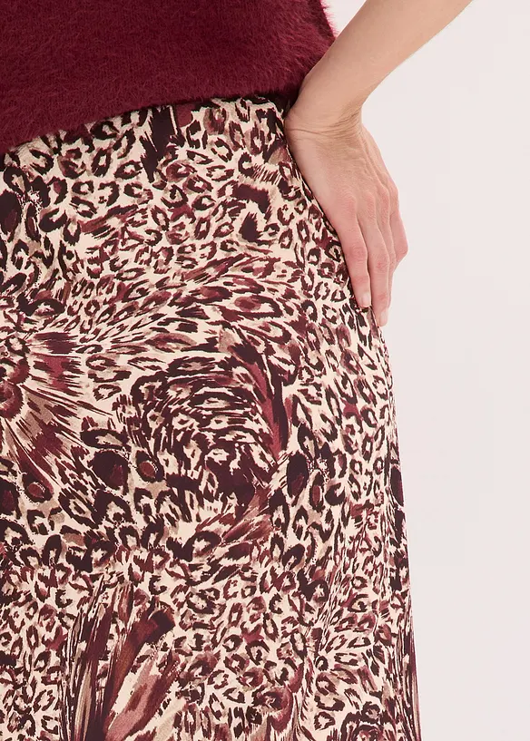 Jupe en satin texturé, bonprix