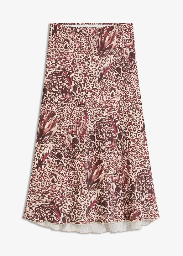 Jupe en satin texturé, bonprix