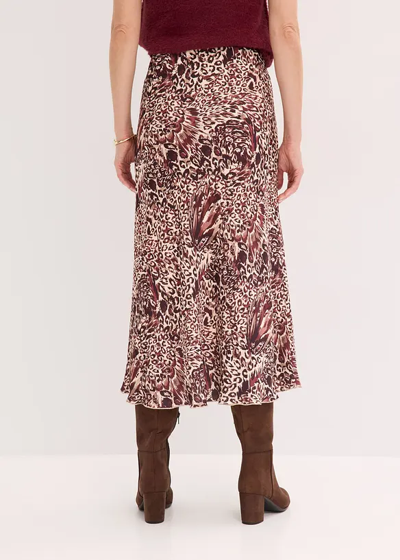 Jupe en satin texturé, bonprix