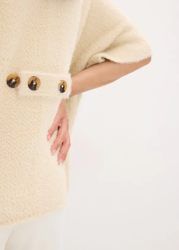 Gilet en maille poilue, bonprix