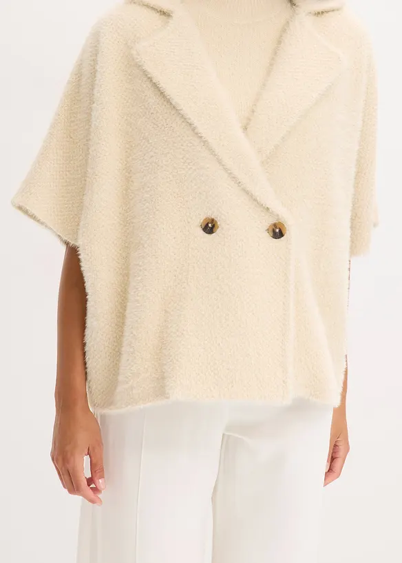 Gilet en maille poilue, bonprix