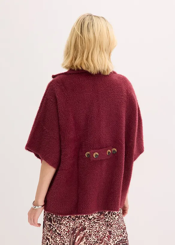 Gilet en maille poilue, bonprix